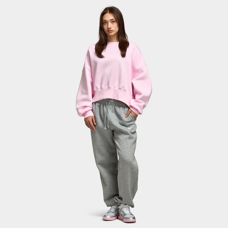 Nike Sportswear Women's Phoenix Fleece Oversized Crew / Pink Foam