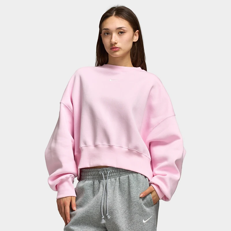 Nike Sportswear Women's Phoenix Fleece Oversized Crew / Pink Foam