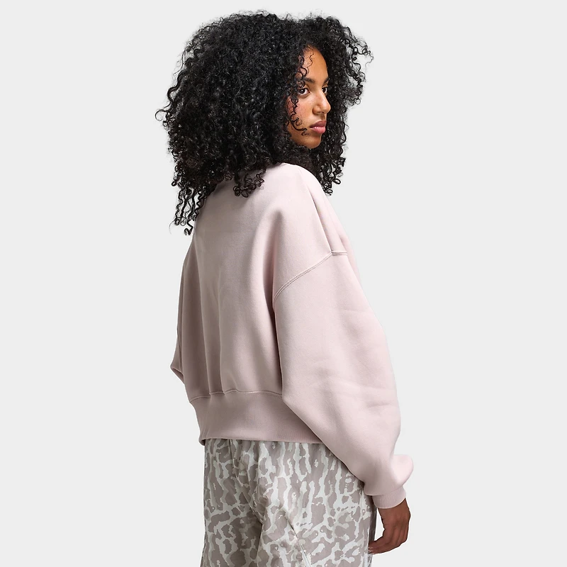 Nike Sportswear Femmes Crewneck Surdimensionné Phoenix Fleece / Rouge Silt