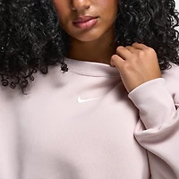 Nike Sportswear Femmes Crewneck Surdimensionné Phoenix Fleece / Rouge Silt