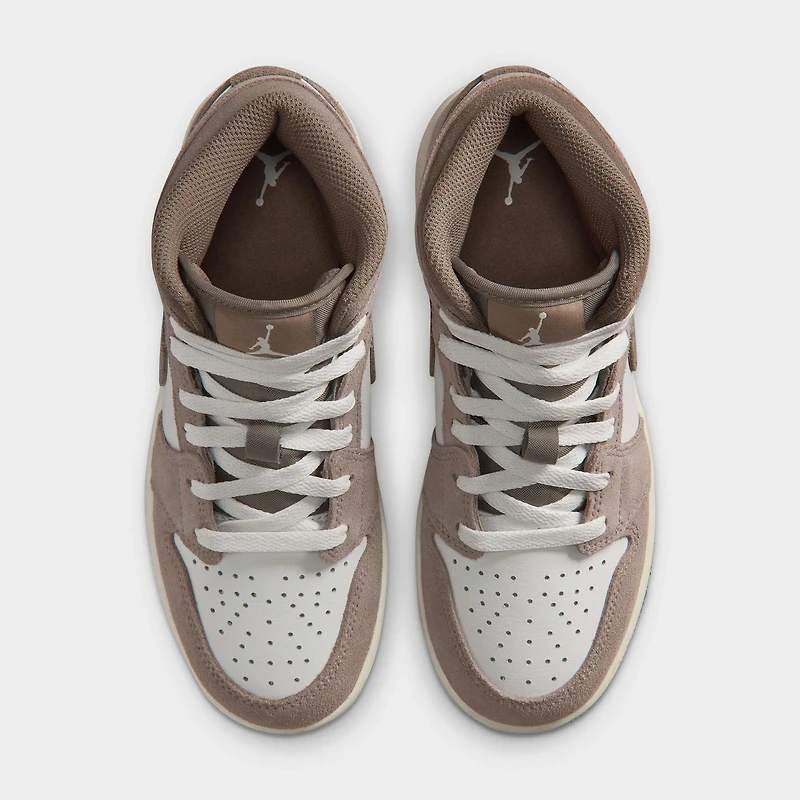 Jordan 1 Mid GS Enigma Stone / Olive Gris - Summit Blanc