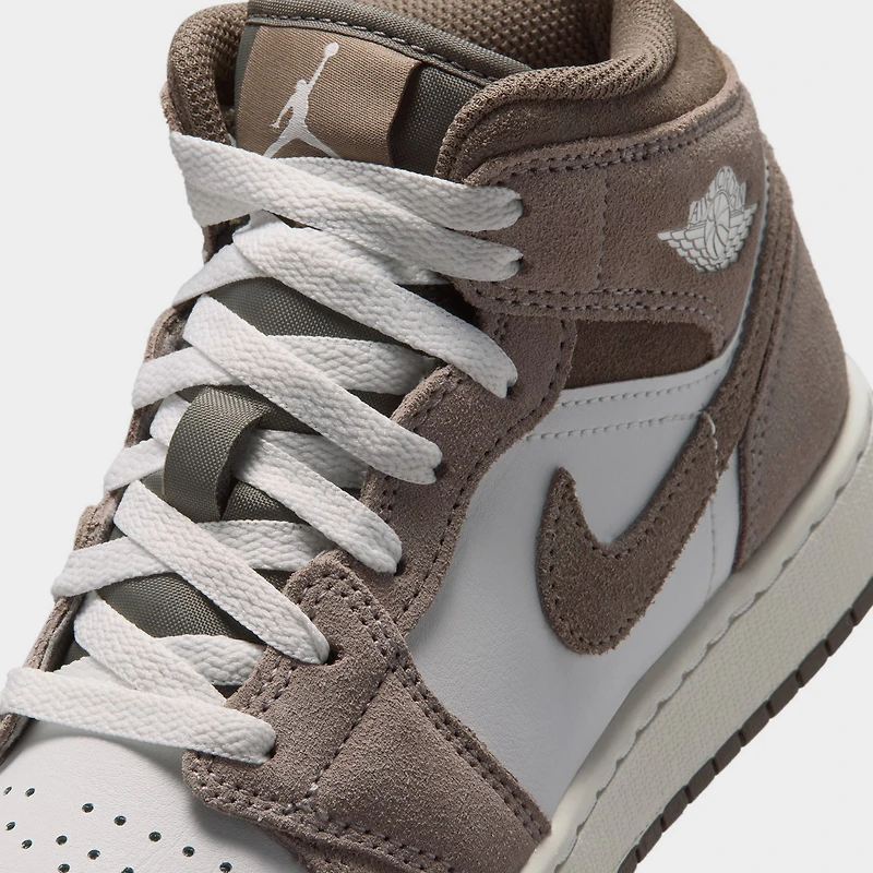 Jordan 1 Mid GS Enigma Stone / Olive Gris - Summit Blanc
