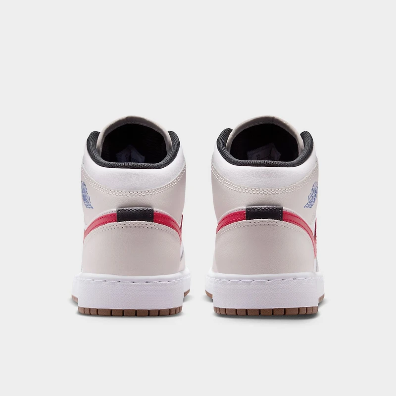 Jordan 1 Mid GS Phantom / Game Royal - Blanc