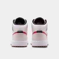 Jordan 1 Mid GS Phantom / Game Royal - Blanc