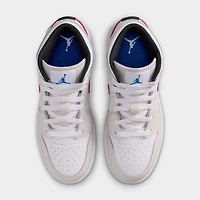 Jordan 1 Mid GS Phantom / Game Royal - Blanc