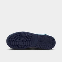 Jordan 1 Mid GS Obsidienne / Bleu poudre foncé - Blanc