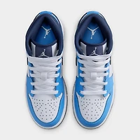 Jordan 1 Mid GS Marine Minuit / Bleu Université - Blanc
