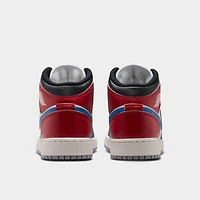 Jordan 1 Mid GS True Blue / Summit White - Varsity Red