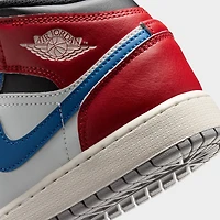 Jordan 1 Mid GS True Blue / Summit White - Varsity Red