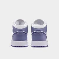 Jordan 1 Mid GS Dusty Amethyst / Court Purple - White