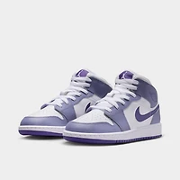 Jordan 1 Mid GS Dusty Amethyst / Court Purple - White