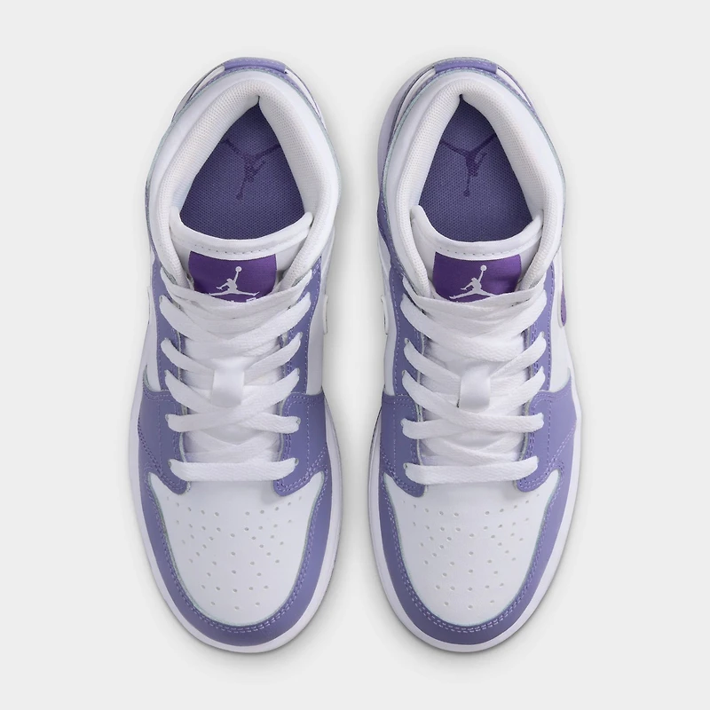 Jordan 1 Mid GS Dusty Amethyst / Court Purple - White