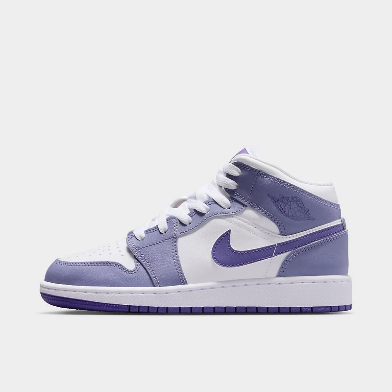 Jordan 1 Mid GS Dusty Amethyst / Court Purple - White