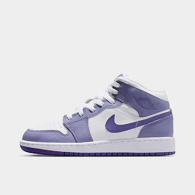 Jordan 1 Mid GS Dusty Amethyst / Court Purple - White