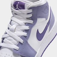 Jordan 1 Mid GS Dusty Amethyst / Court Purple - White
