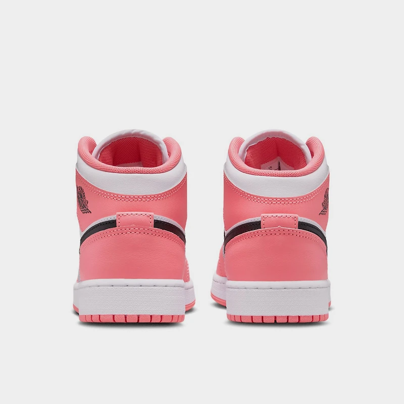 Jordan 1 Mid GS Rose Gaze / Noir - Blanc