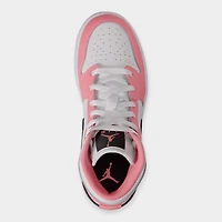 Jordan 1 Mid GS Rose Gaze / Noir - Blanc
