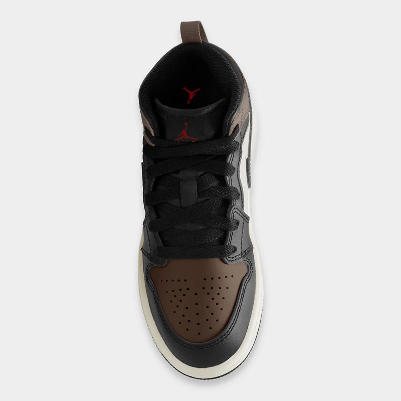 Jordan 1 Mid PS Noir / Phantom Palomino - Rouge Université