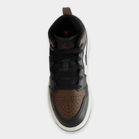Jordan 1 Mid PS Noir / Phantom Palomino - Rouge Université