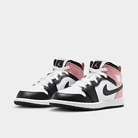 Jordan 1 Mid PS White / Black - Rust Pink