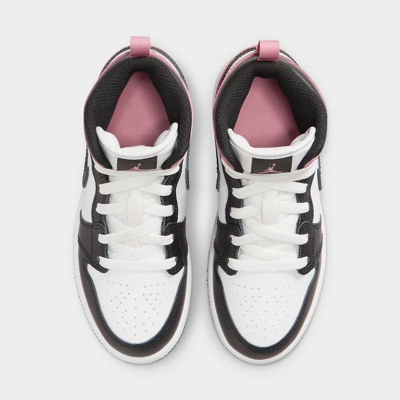 Jordan 1 Mid PS White / Black - Rust Pink
