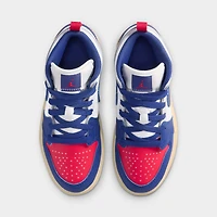 Jordan 1 Mid PS White / Deep Royal Blue - University Red