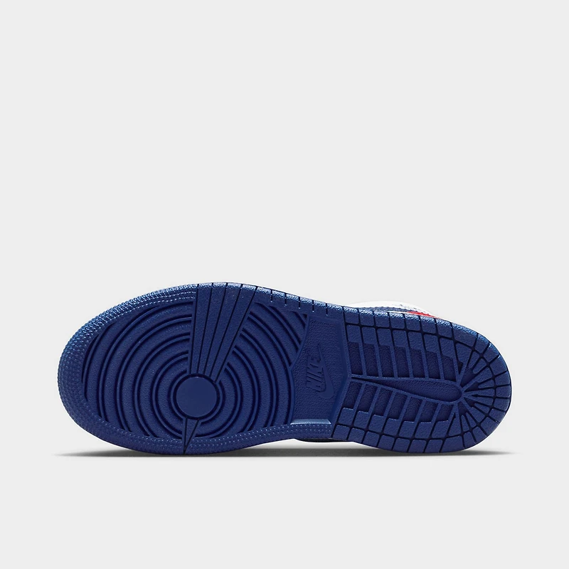 Jordan 1 Mid PS White / Deep Royal Blue - University Red