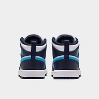 Jordan 1 Mid PS Obsidian / Dark Powder Blue - White