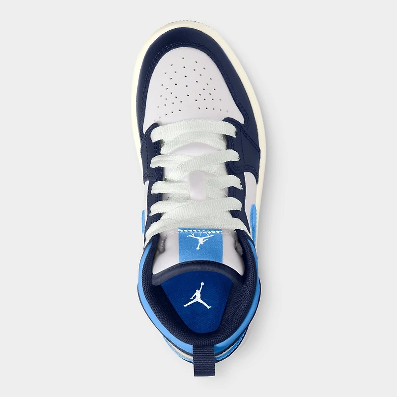 Jordan 1 Mid PS Bleu Marine Nuit / Universitaire - Blanc