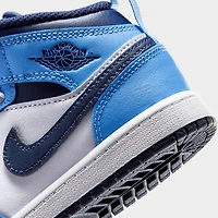 Jordan 1 Mid PS Bleu Marine Nuit / Universitaire - Blanc