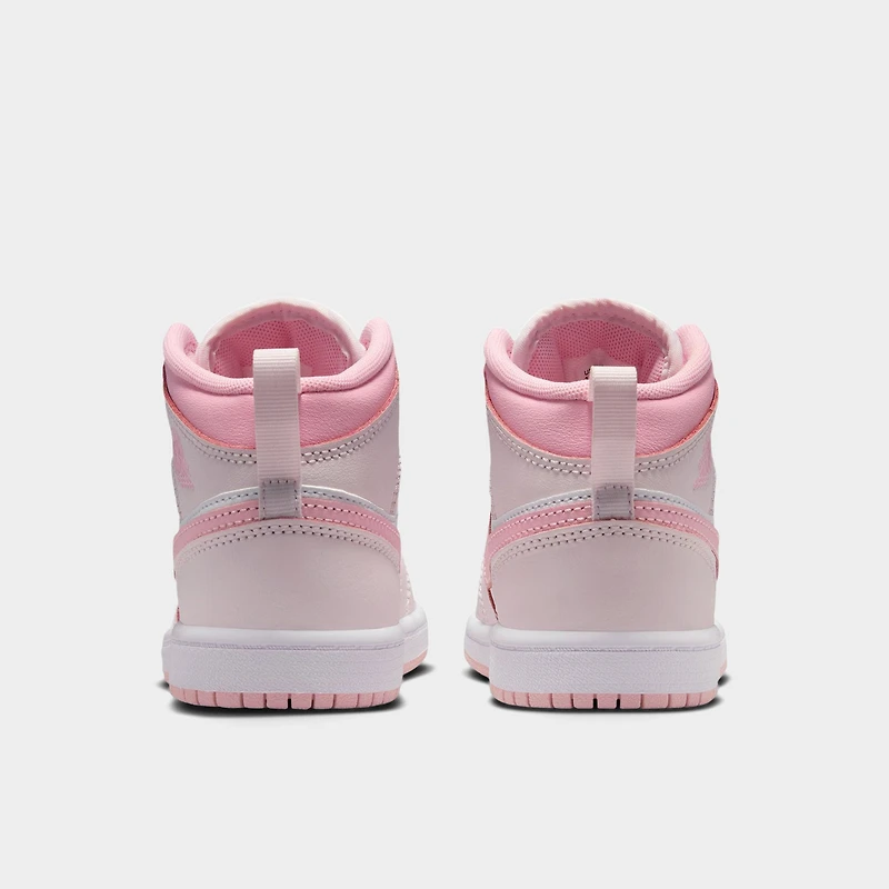 Jordan 1 Mid PS Pearl Pink / Medium Soft - White