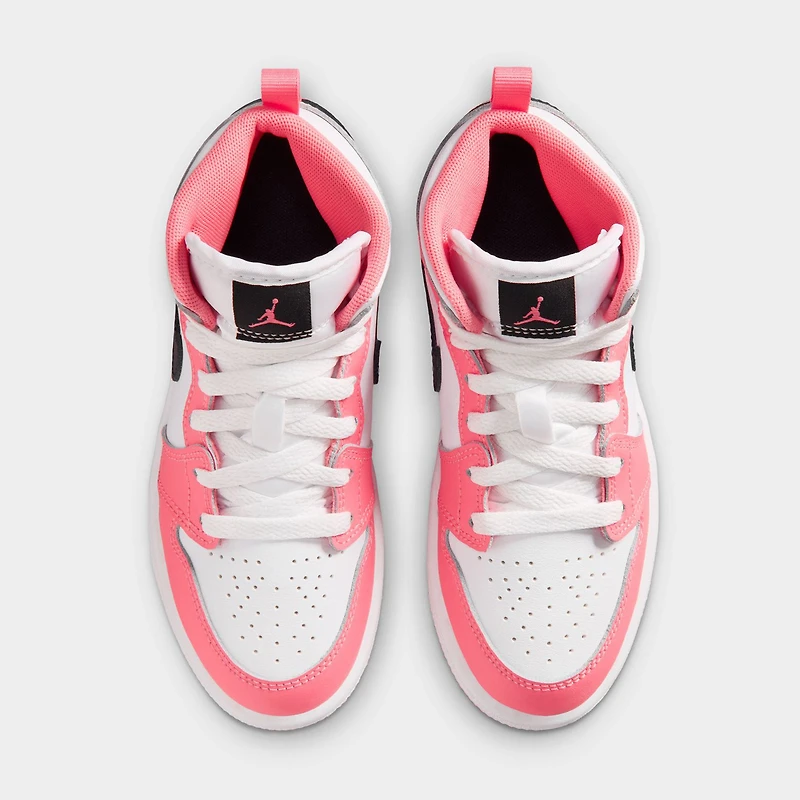 Jordan 1 Mid PS Rose Gaze / Noir - Blanc