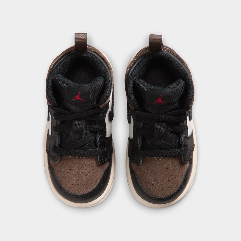 Jordan 1 Mid TD Noir Phantom / Palomino - Rouge Université