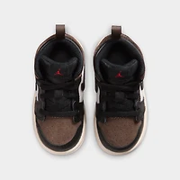 Jordan 1 Mid TD Noir Phantom / Palomino - Rouge Université