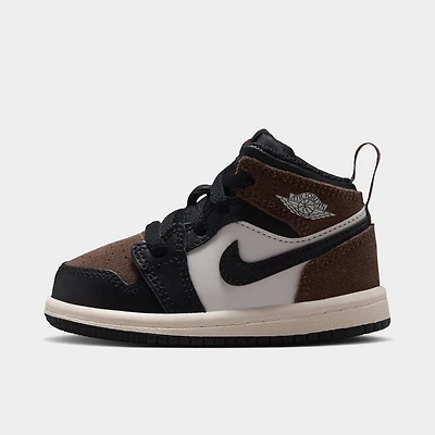 Jordan 1 Mid TD Noir Phantom / Palomino - Rouge Université
