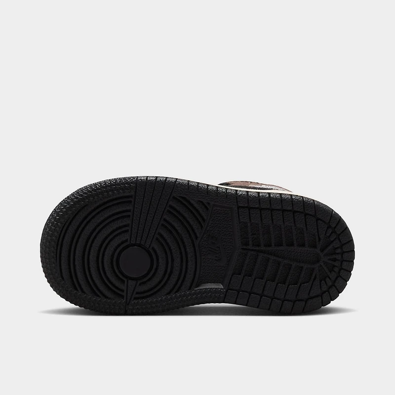 Jordan 1 Mid TD Black Phantom / Palomino - University Red