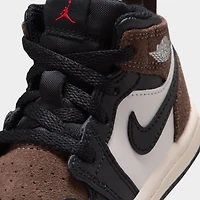Jordan 1 Mid TD Noir Phantom / Palomino - Rouge Université