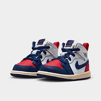 Jordan 1 Mid TD White / Deep Royal Blue - University Red