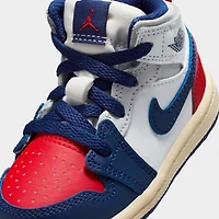 Jordan 1 Mid TD White / Deep Royal Blue - University Red