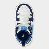 Jordan 1 Mid TD Bleu Marine Nuit / Universitaire - Blanc