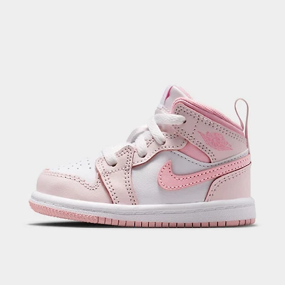 Jordan 1 Mid TD Rose perle / doux moyen - Blanc