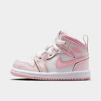 Jordan 1 Mid TD Rose perle / doux moyen - Blanc