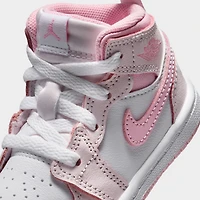 Jordan 1 Mid TD Rose perle / doux moyen - Blanc