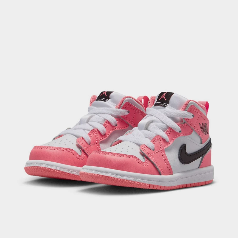 Jordan 1 Mid TD Pink Gaze / Black - White