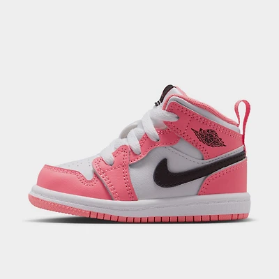 Jordan 1 Mid TD Pink Gaze / Black - White