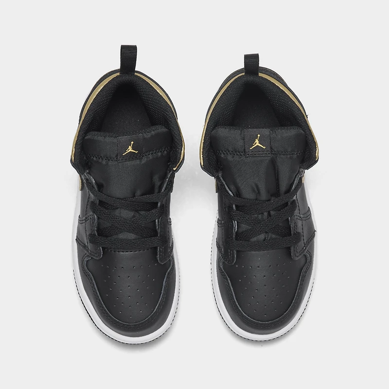 Jordan 1 Mid TD Black / Metallic Gold - White