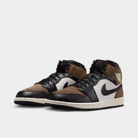 Jordan 1 Mid Black / Phantom - Palomino