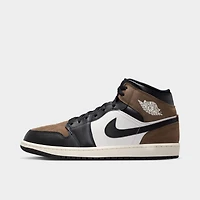 Jordan 1 Mid Black / Phantom - Palomino