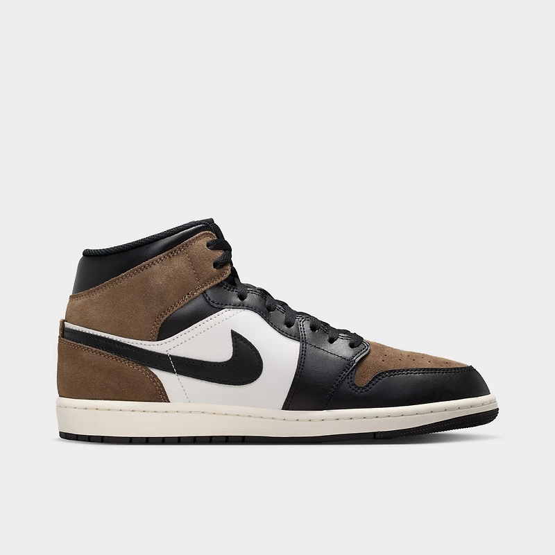 Jordan 1 Mid Black / Phantom - Palomino