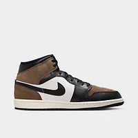 Jordan 1 Mid Black / Phantom - Palomino